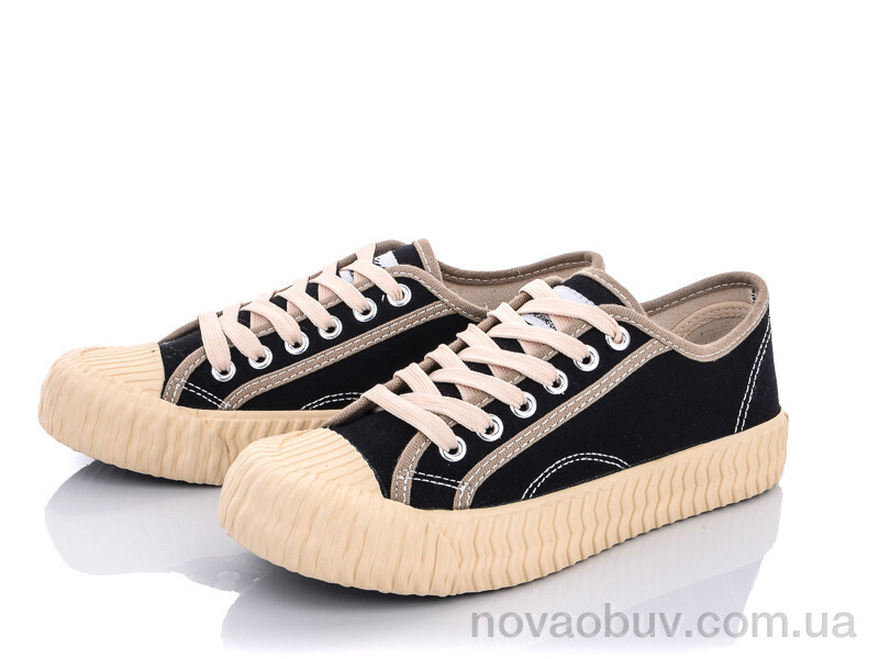 Кеди Violeta G11-B876 black-beige