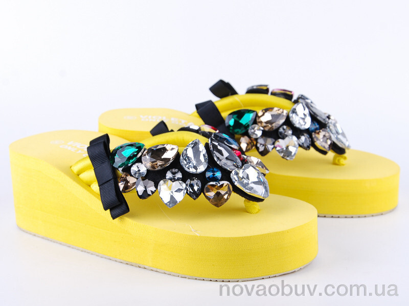Шльопанці Violeta 110-1 yellow уцінка