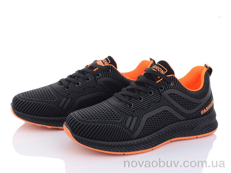 Кросівки Violeta 197-142 black-orange