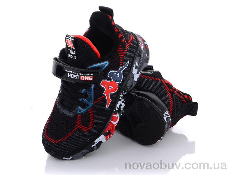 Кросівки Violeta Q54-B5501 black-red