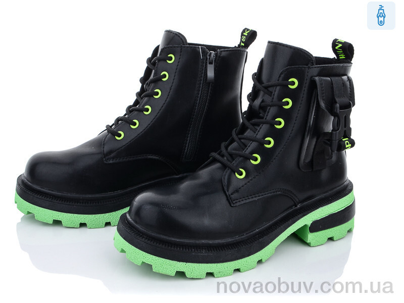 Черевики Violeta 197-36 black-green