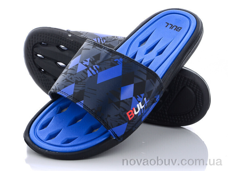 Шльопанці Obuvok R021 (w43) blue-black (08841)