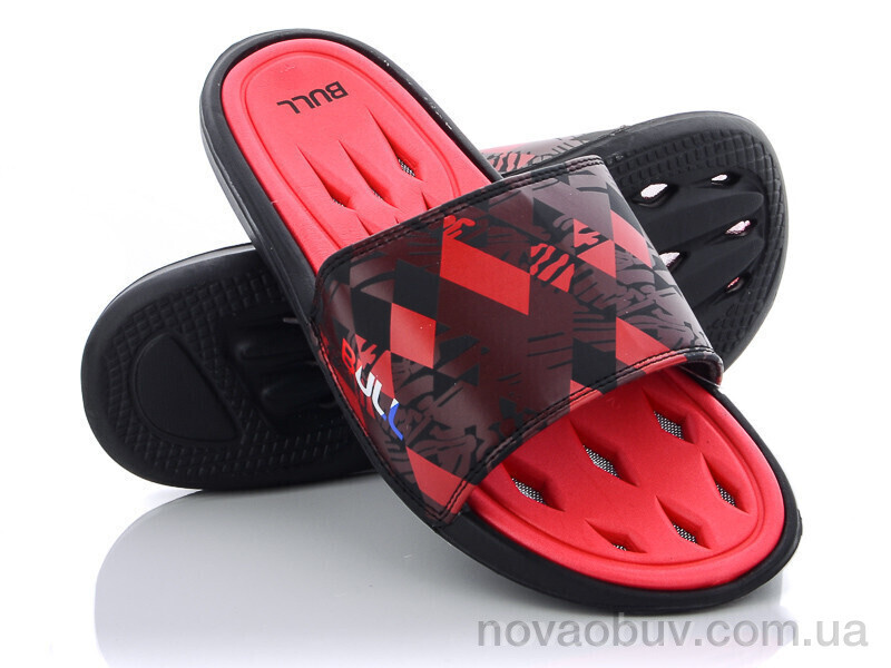 Шльопанці Obuvok R021 (w43) red-black (08841)