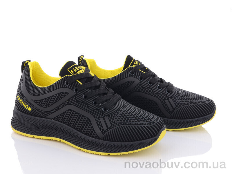 Кросівки Violeta 197-143 black-yellow