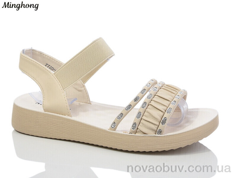 Босоніжки Minghong 7720-38 beige масажка