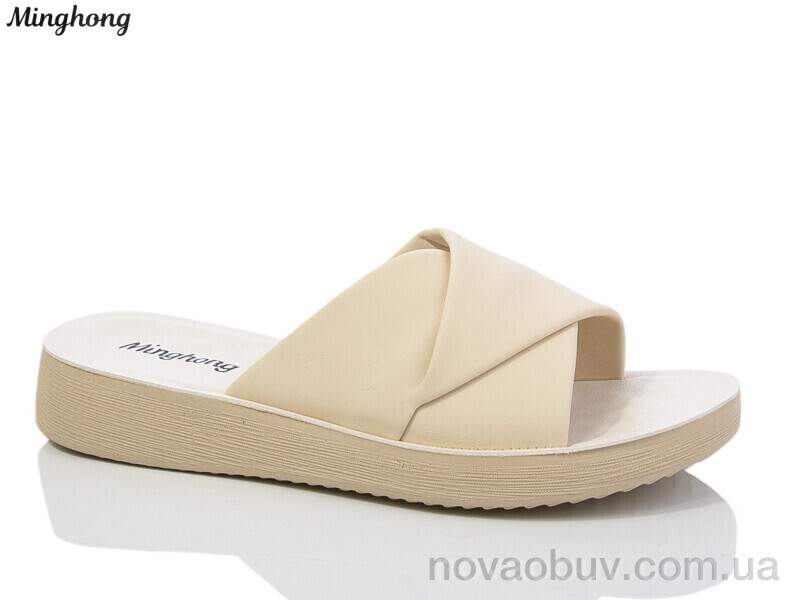 Шлепки Minghong 7719-39 beige масажка