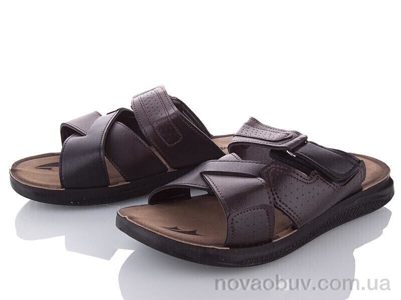 Шльопанці DeMur MKB6118 black-brown
