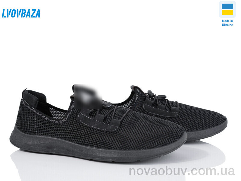 Кросівки Lvovbaza Paolla 189-3101 чорна сітка