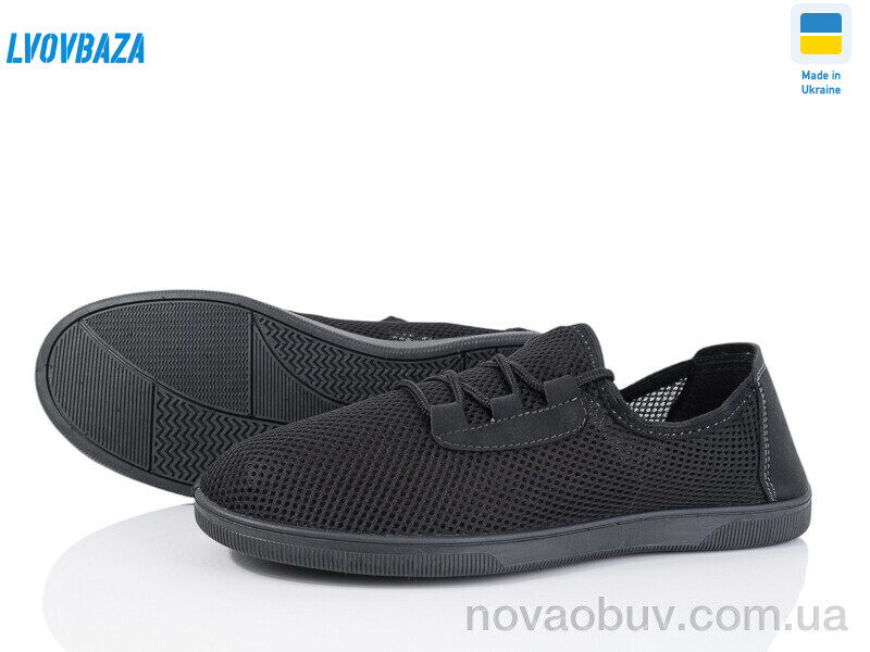 Кросівки Lvovbaza Paolla 189-2101 чорна сітка