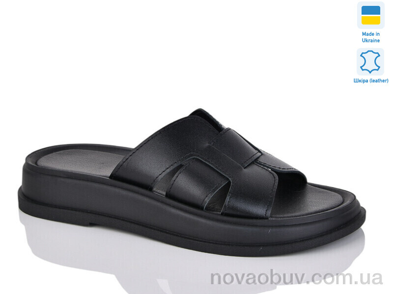 Шлепки Sali 518 чорний к.