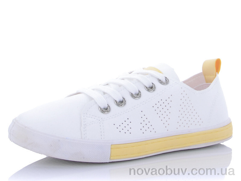 Кросівки YUEMINGZHU HB53 white-yellow