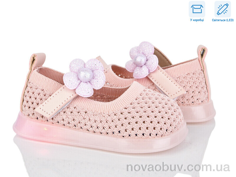 Туфлі Poni kids A691 pink LED