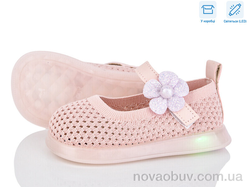 Туфлі Poni kids B691 pink LED