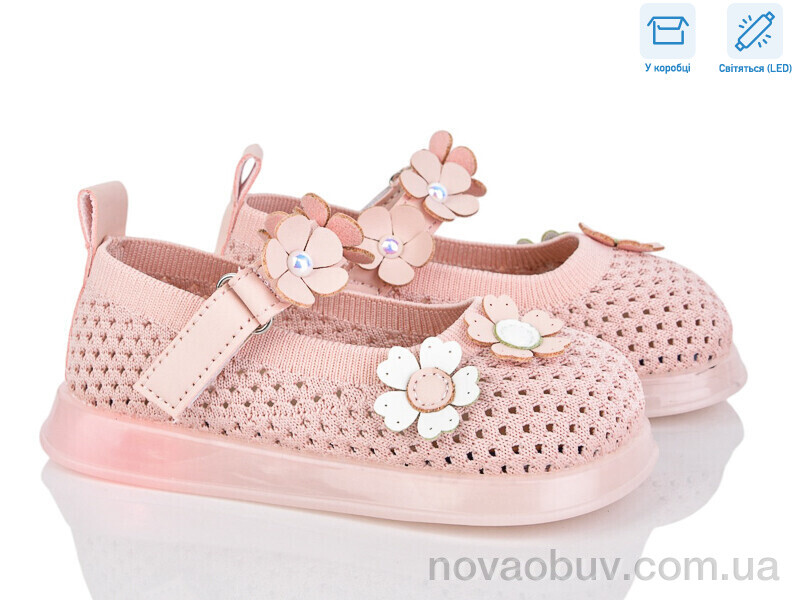 Туфлі Poni kids A1081 pink LED