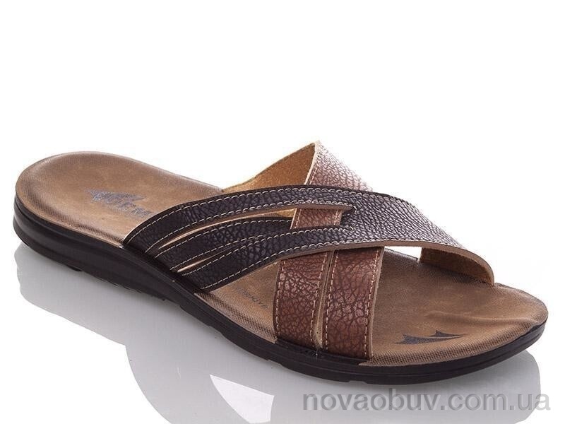 Шльопанці DeMur MK2026-2-6836 black-camel