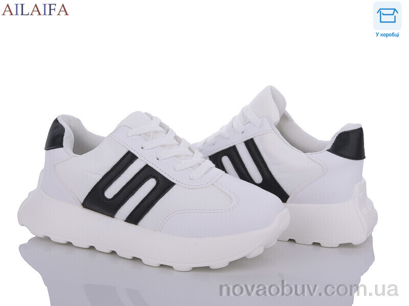 Кроссовки Ailaifa 2391 white-black піна