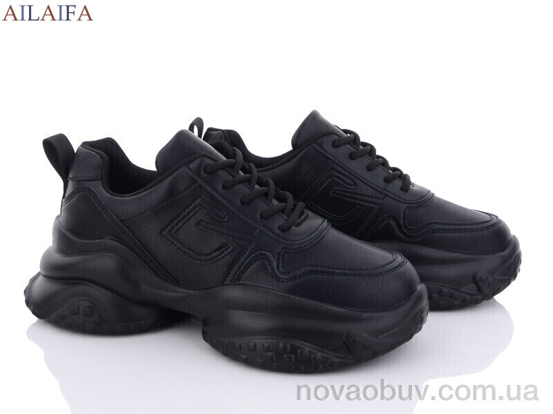 Кроссовки Ailaifa 8116 black піна