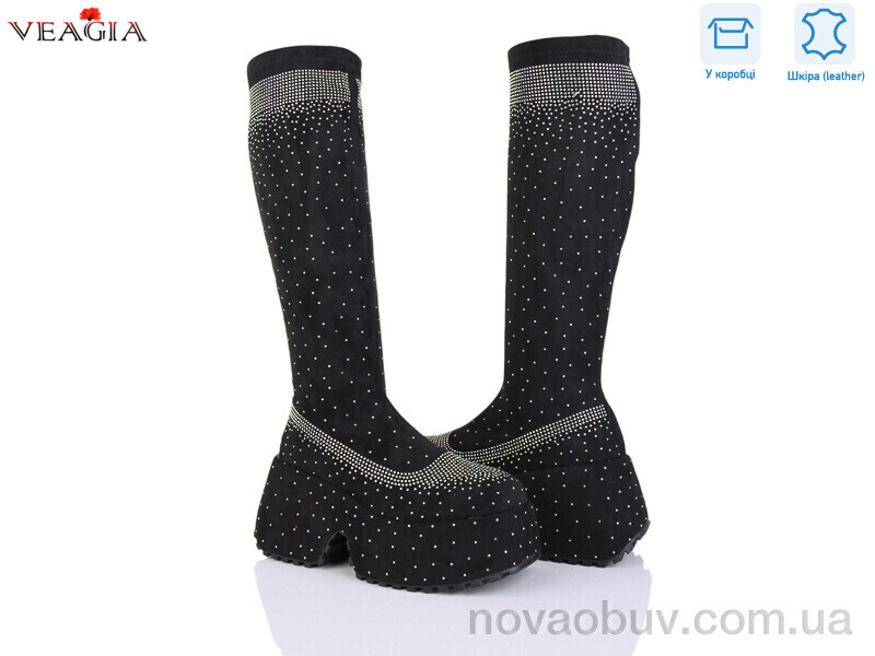 Чоботи Veagia-ADA 2366 black-wh