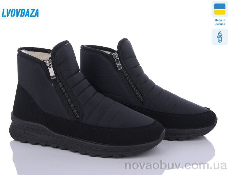 Черевики Lvovbaza Progress 4336 чорний
