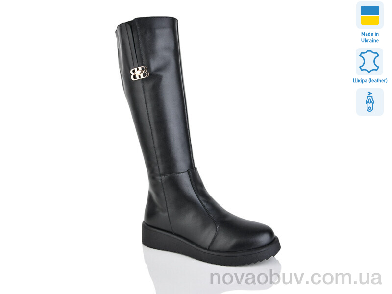 Сапоги Sali 2228 чорний к.зима