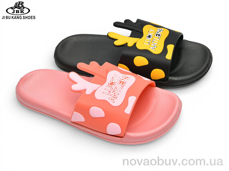 Шльопанці Jibukang 02-759 black-pink mix