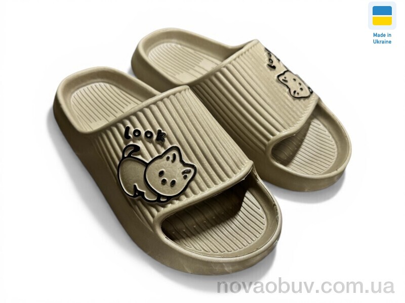 Шлепки Rai shoes 104 капучіно