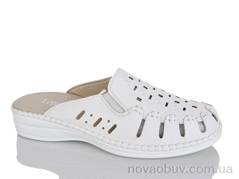 Шльопанці Leguzaza 501-3 white батал
