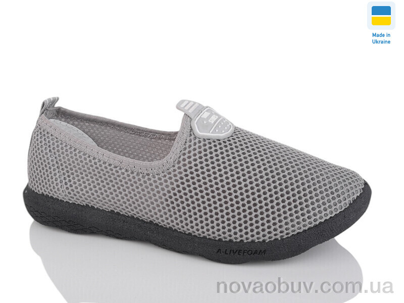 Кросівки Inblue S18 сітка т.сірий ч.п