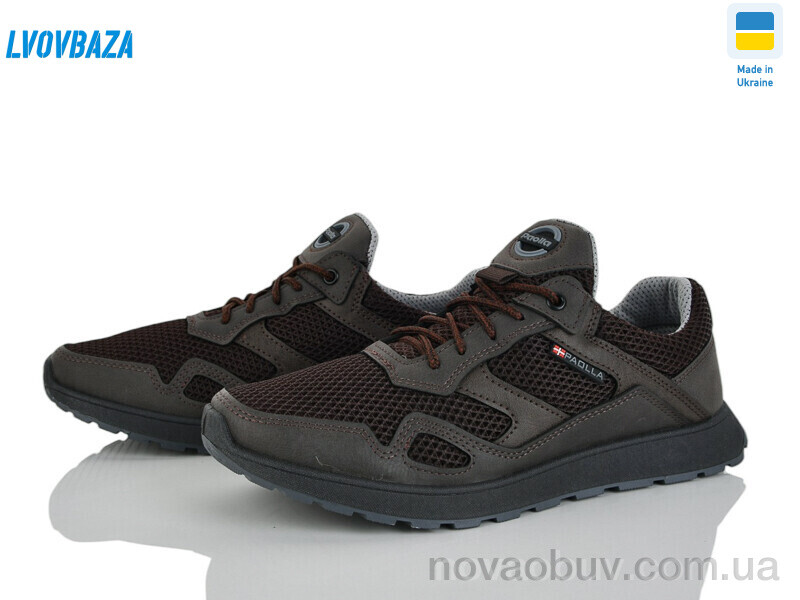 Кросівки Lvovbaza Paolla Sport 2-3513 корич.сітка