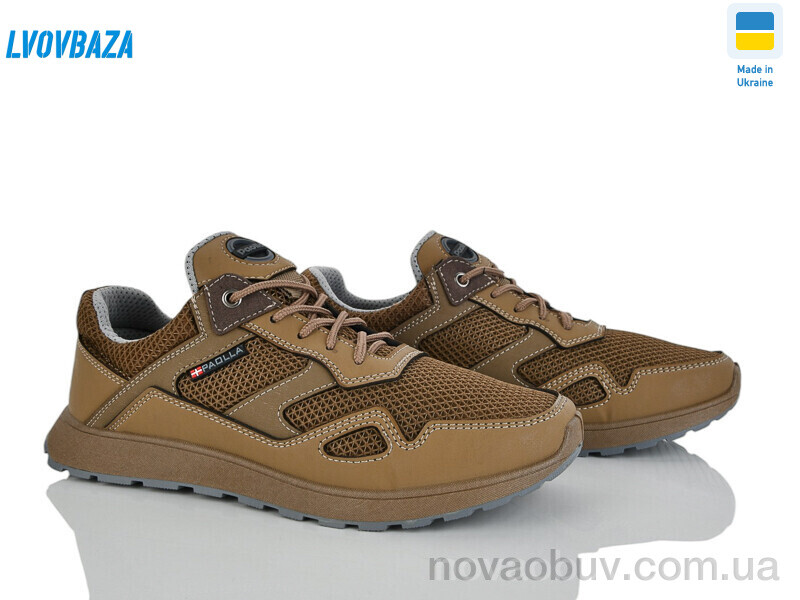 Кросівки Lvovbaza Paolla Sport 2-3653 койот сітка