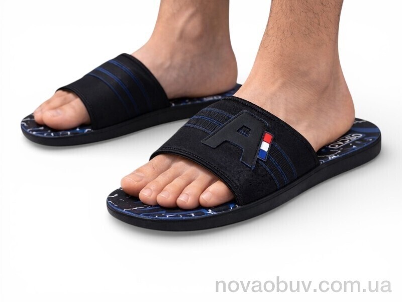 Шльопанці Obuvok S28 navy (98741)