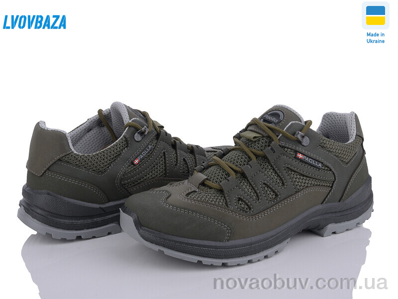 Кросівки Lvovbaza Paolla ПАТ5-3713 хакі сітка