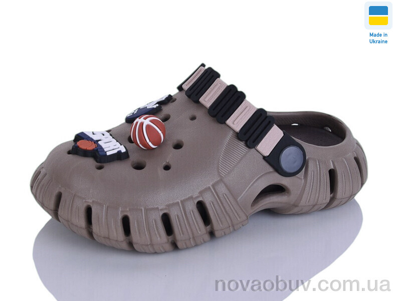 Крокси Lot Shoes 012 т.беж-т.корич
