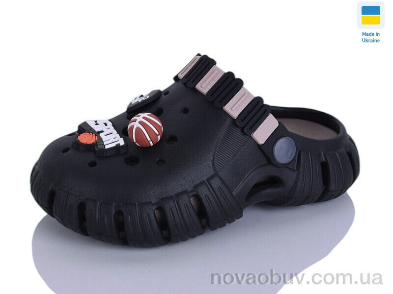 Крокси Lot Shoes 012 чорний-беж
