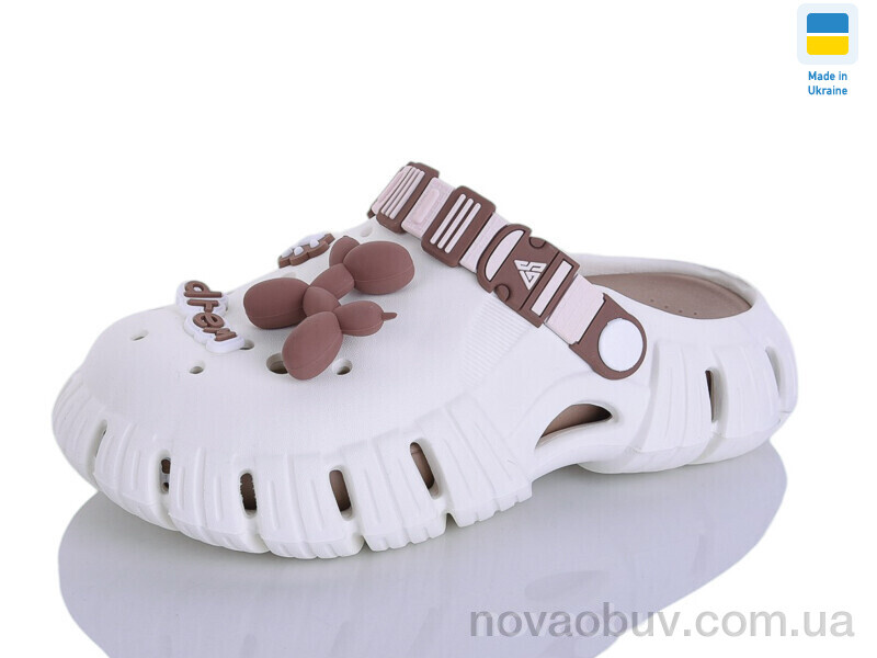 Крокси Lot Shoes 77 кремовий-мокко