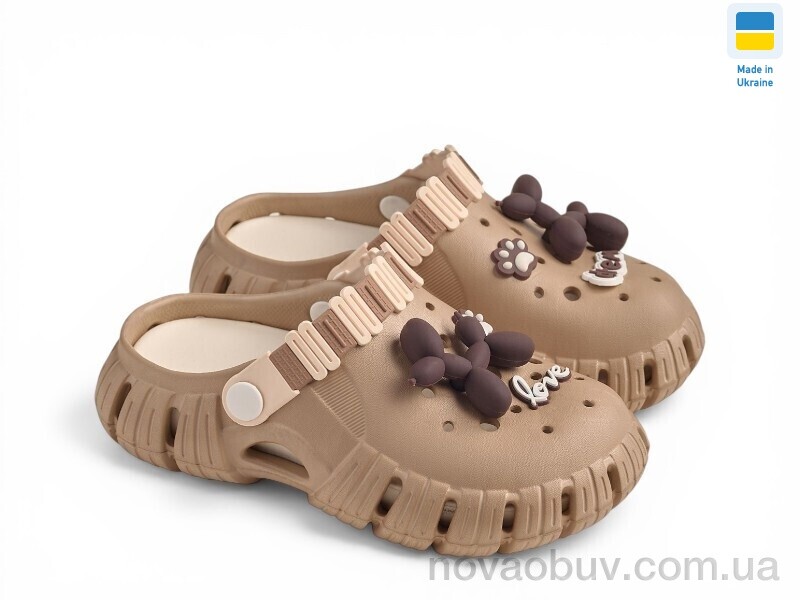 Крокси Rai shoes DS012 бежевий