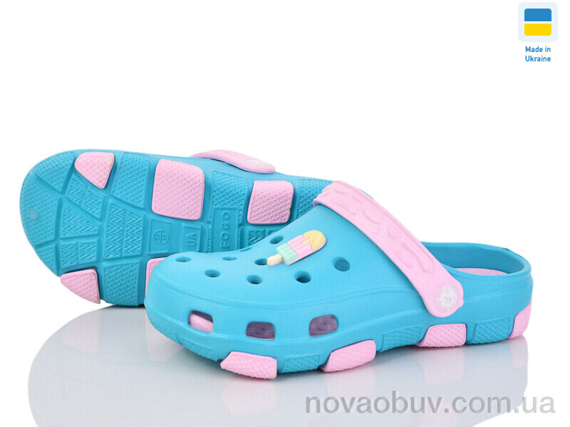 Крокси Inblue F401 бірюзово-рожевий