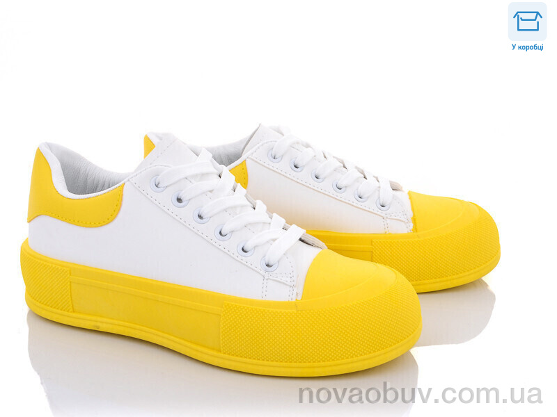 Кеди Захар-Gold A020-5 yellow-white