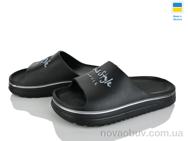 Шльопанці Rai shoes 540-010 чорний