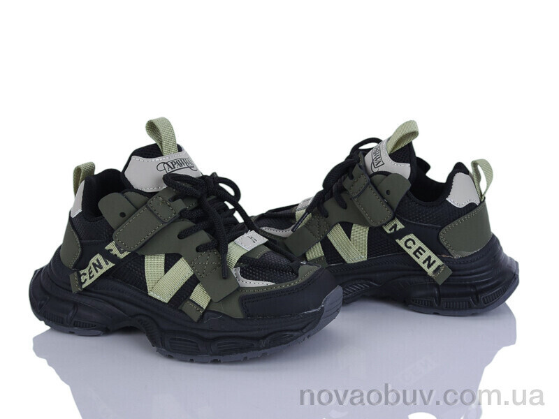 Кросівки Clibee-ShoSho G574-1 black-khaki