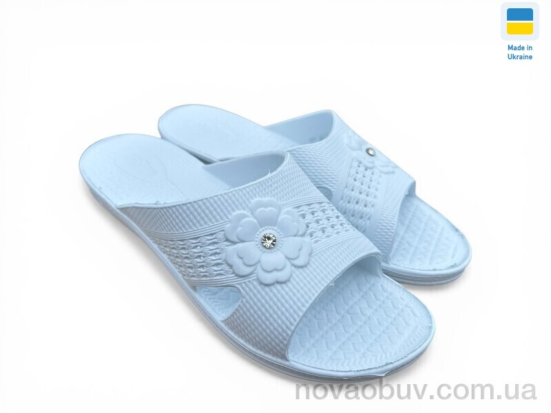 Шльопанці Rai shoes Камінь квітка білий