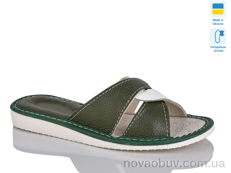 Шльопанці Lot Shoes 1-1 зелений комн