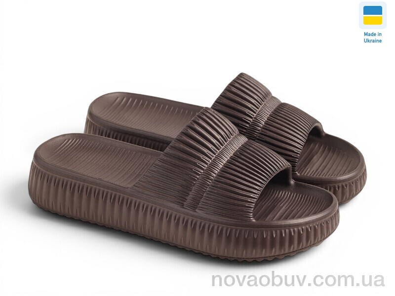 Шльопанці Rai shoes ДС79 шоколад