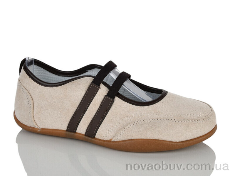Кросівки Violeta 2028-4 beige-coffee