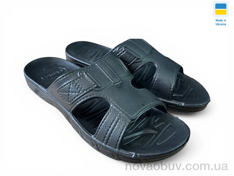 Шлепки Rai shoes Кожа чорний