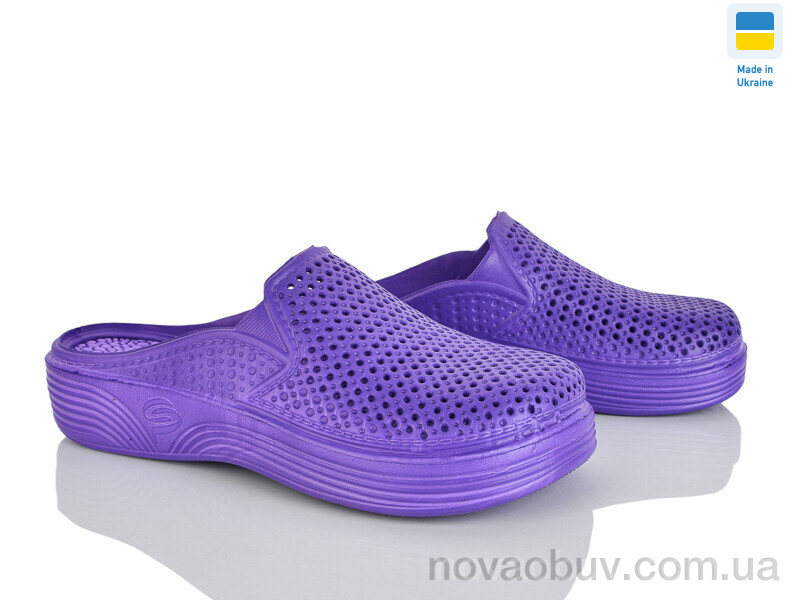 Крокси Rai shoes Сабо жіночі фіолетовий