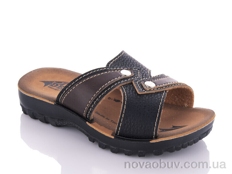 Шльопанці DeMur K26-709 black-bro (24-30)