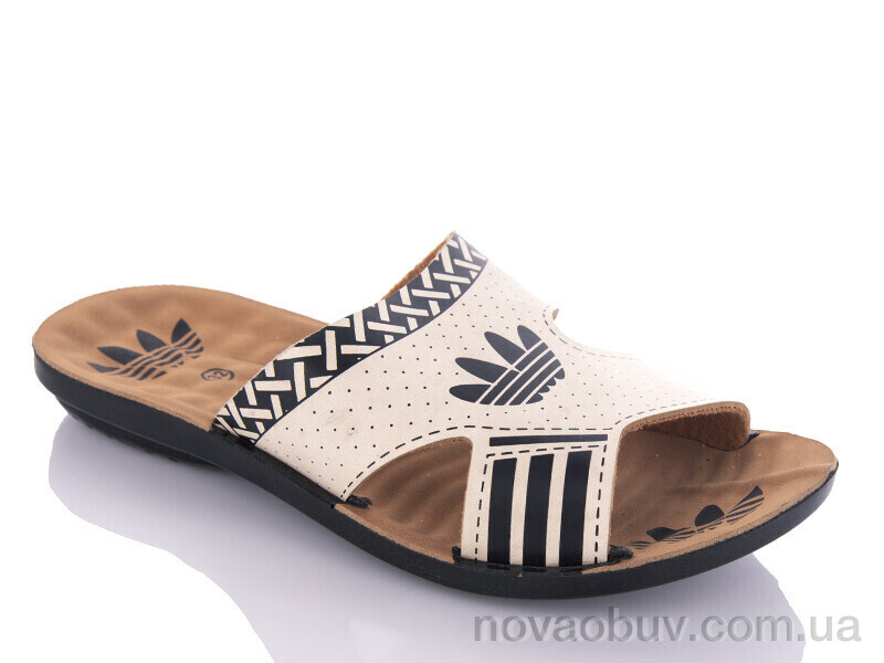 Шльопанці DeMur K26-Adik beige-black (30-35)