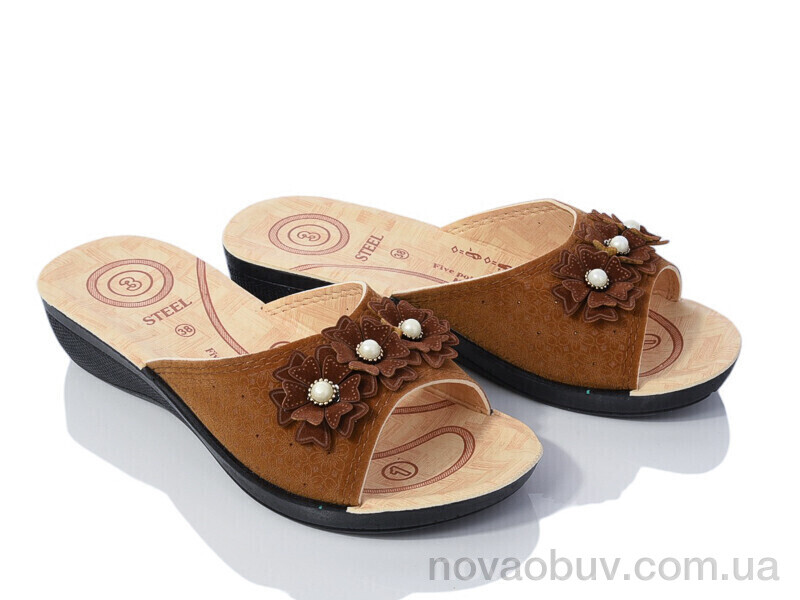 Шльопанці DeMur W26-052-6 beige