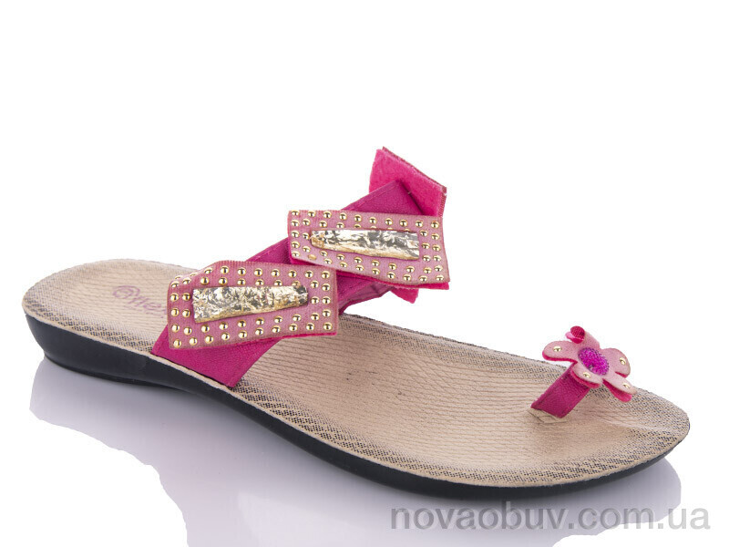 Шльопанці DeMur W26-07200 fuchsia